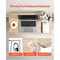 Folding Desk 31.5 Inch Foldable Table with Storage Hooks Space Saving Computer Table